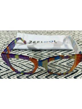 Colorful Zeelool Womens Cat-Eye Glasses Frame With Soft Case Size 48-21-145